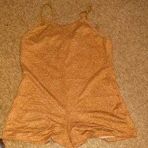 Source Unknown Light Brown Sleeveless Romper